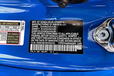 2022 Acura NSX Type S SH-AWD