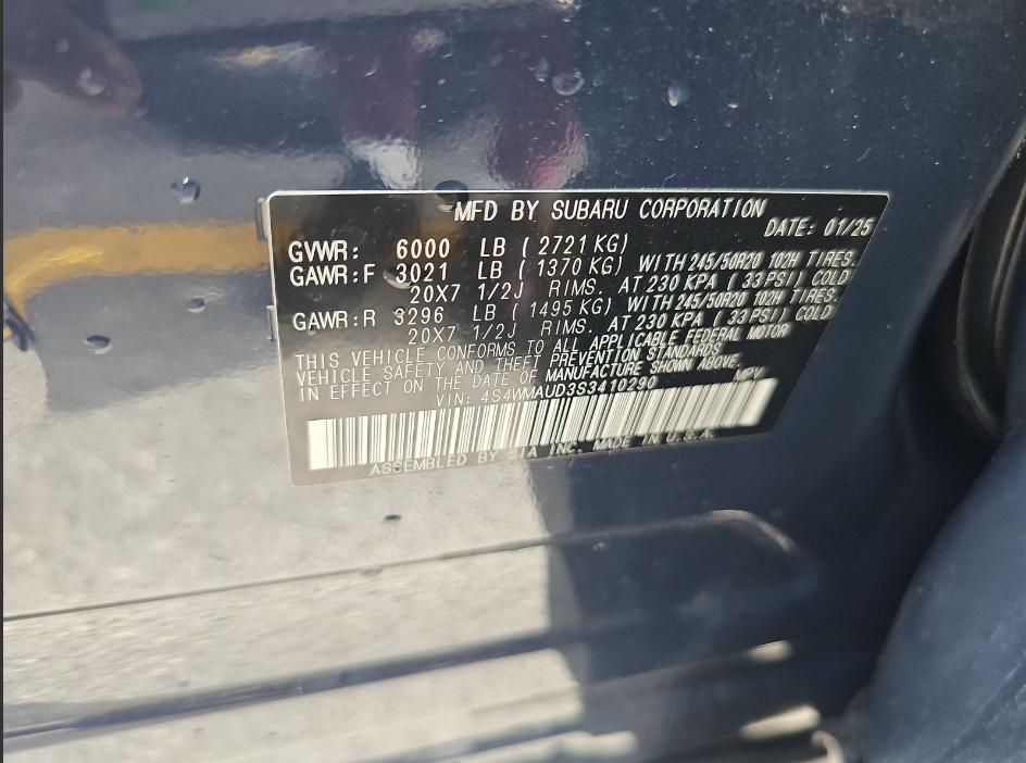 2025 Subaru Ascent Touring
