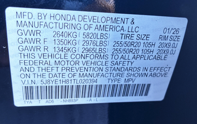 2026 Acura MDX Advance Package SH-AWD
