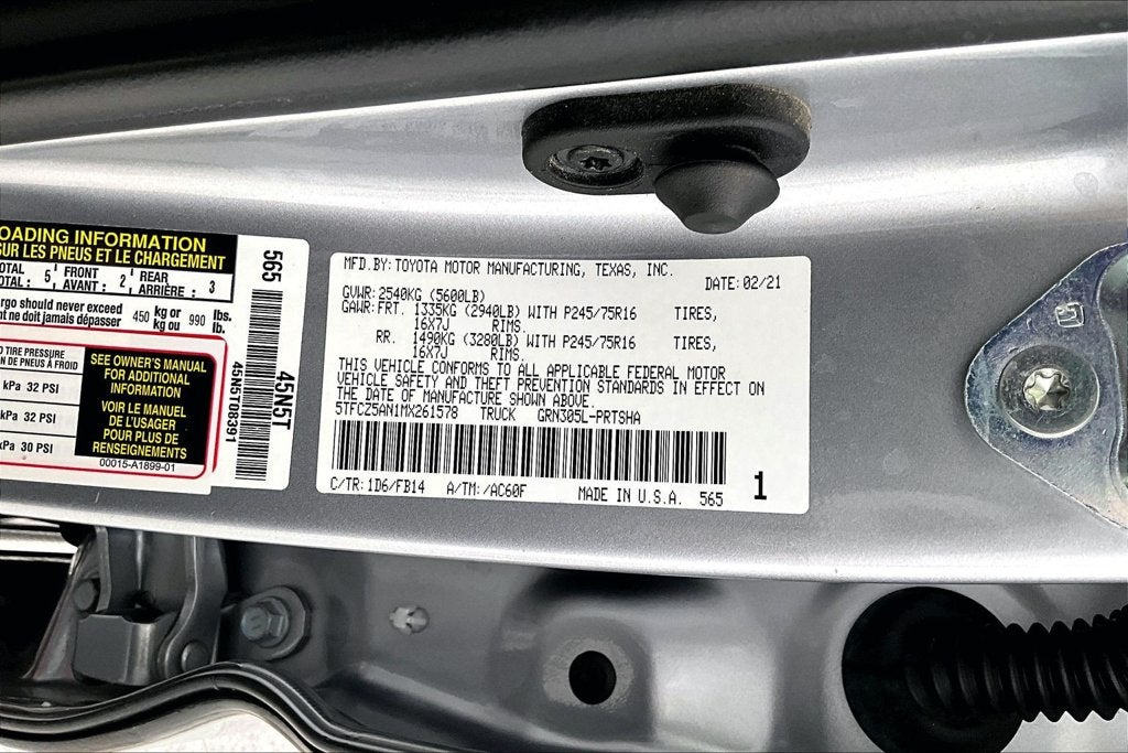 2021 Toyota Tacoma SR V6