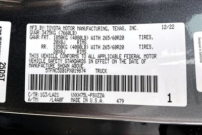 2023 Toyota Tundra Hybrid Platinum