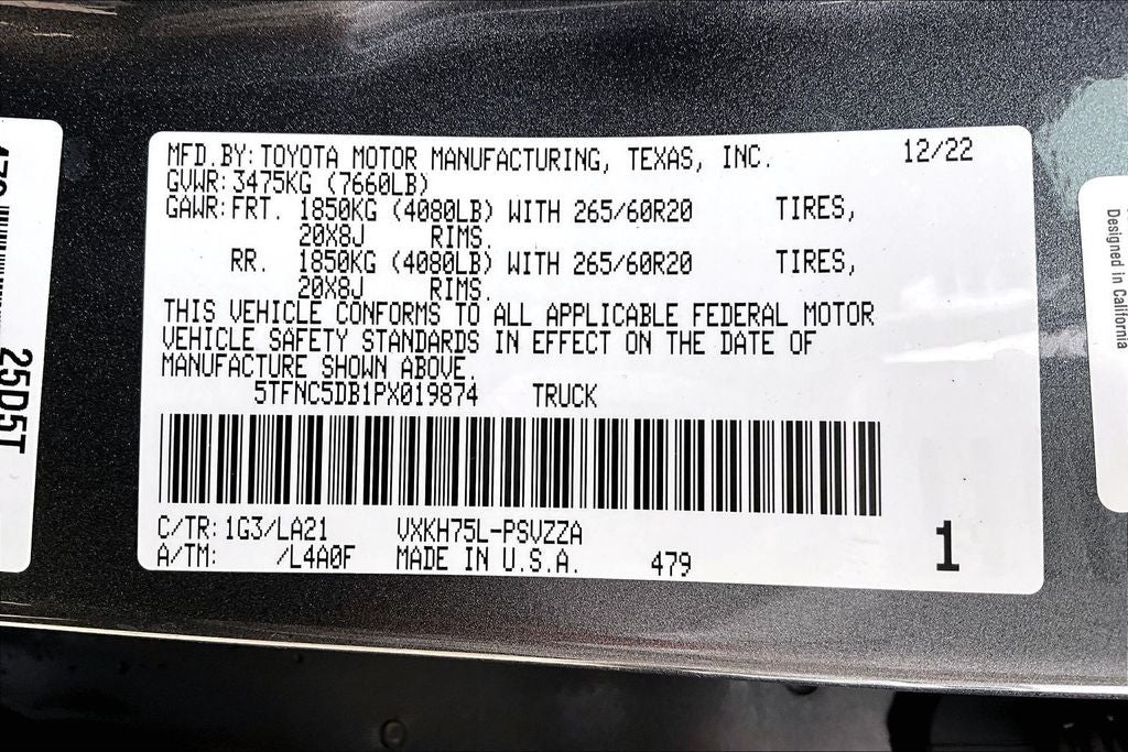 2023 Toyota Tundra Hybrid Platinum