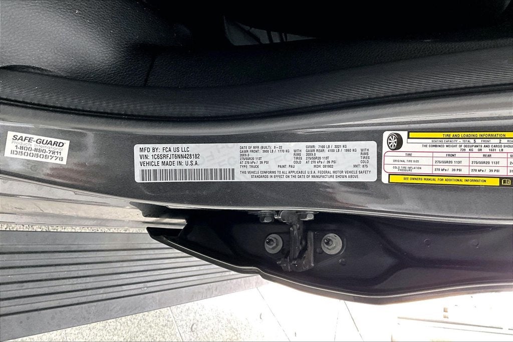 2022 RAM 1500 Laramie 4x4