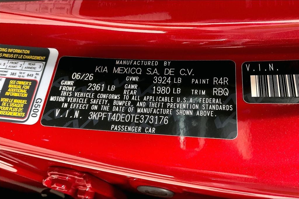 2026 Kia K4 LXS