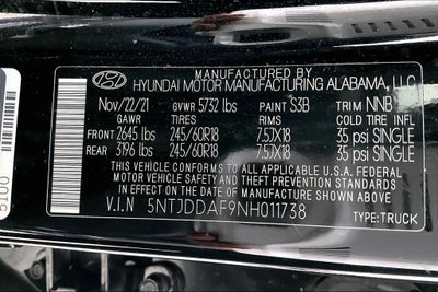 2022 Hyundai Santa Cruz SEL Premium AWD