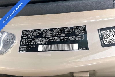 2025 Volvo EX90 Twin Motor Performance Plus 7-Seater