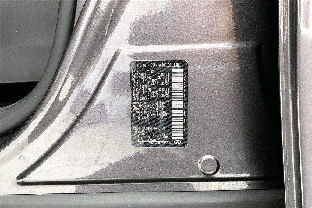 2023 INFINITI QX80 Sensory