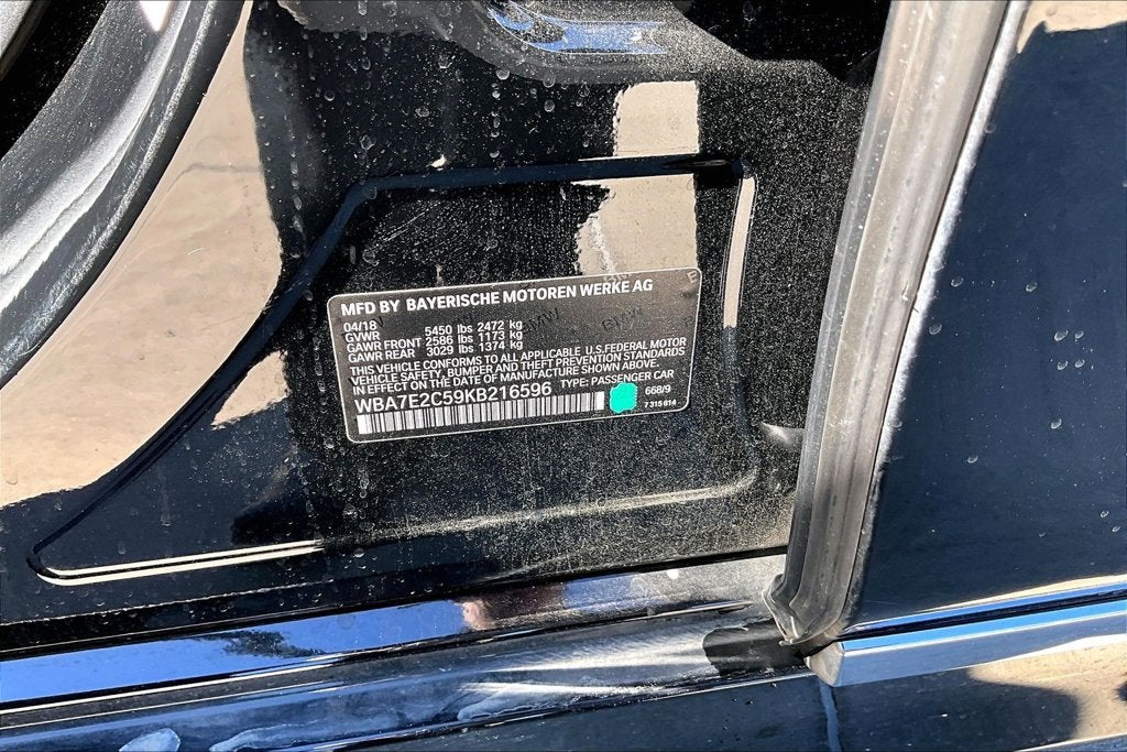 2019 BMW 7 Series 740i