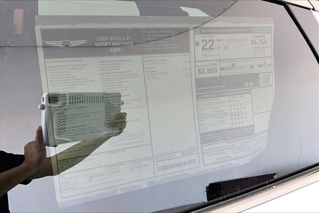 2026 Genesis GV70 2.5T SPORT PRESTIGE