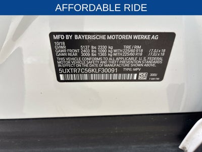 2019 BMW X3 sDrive30i
