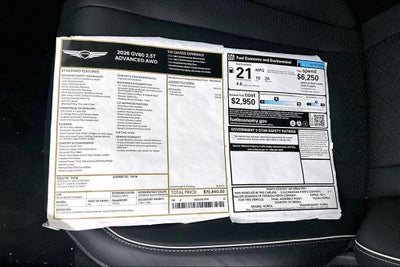 2026 Genesis GV80 2.5T ADVANCED