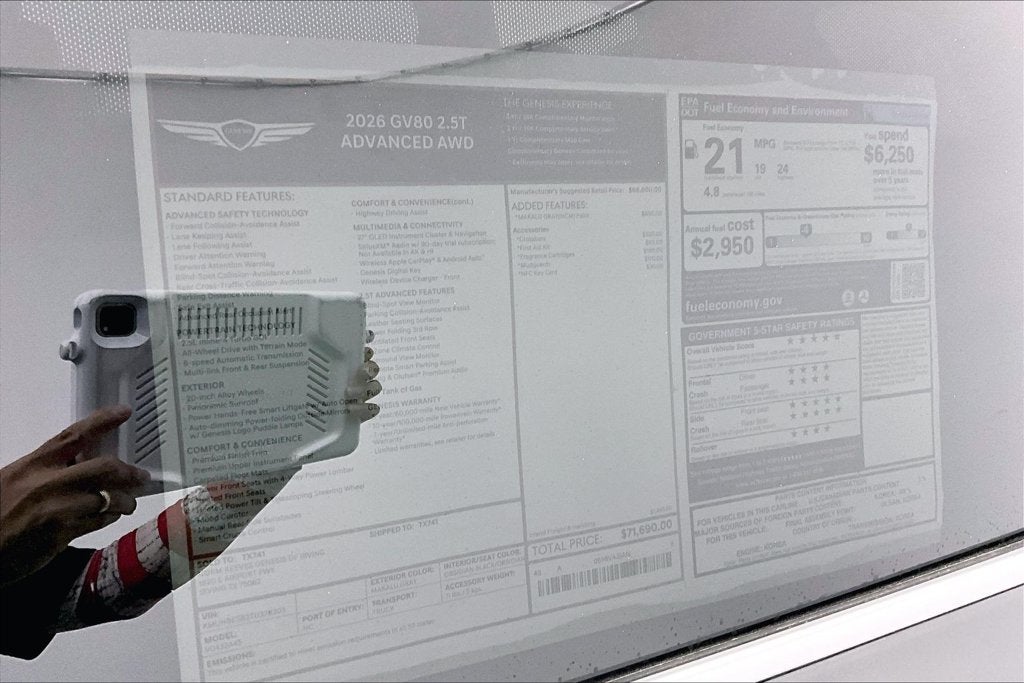 2026 Genesis GV80 2.5T ADVANCED