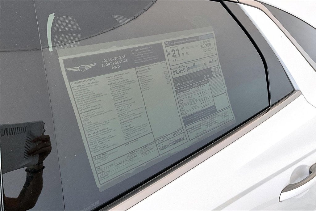 2026 Genesis GV70 3.5T SPORT PRESTIGE